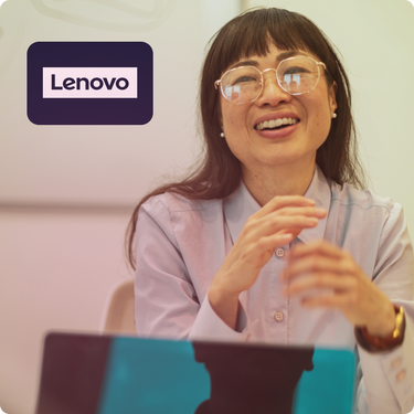 Lenovo employee using Skillsoft skills management platform to support workforce readiness and compliance training.